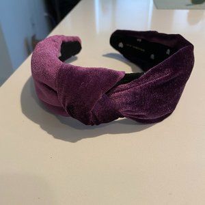 Lele Sadoughi Purple Velvet Headband